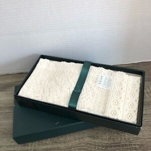 Vtg Laura Ashley Nottingham Lace Napkin Sets